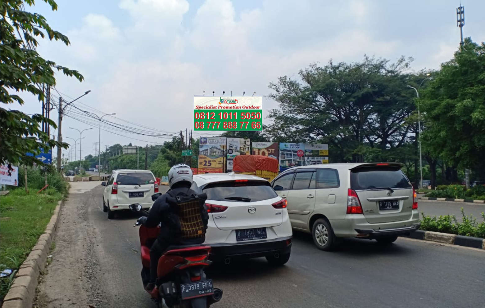 Jl. Ciater Barat. Rawa Buntu. Pertigaan Tekno 