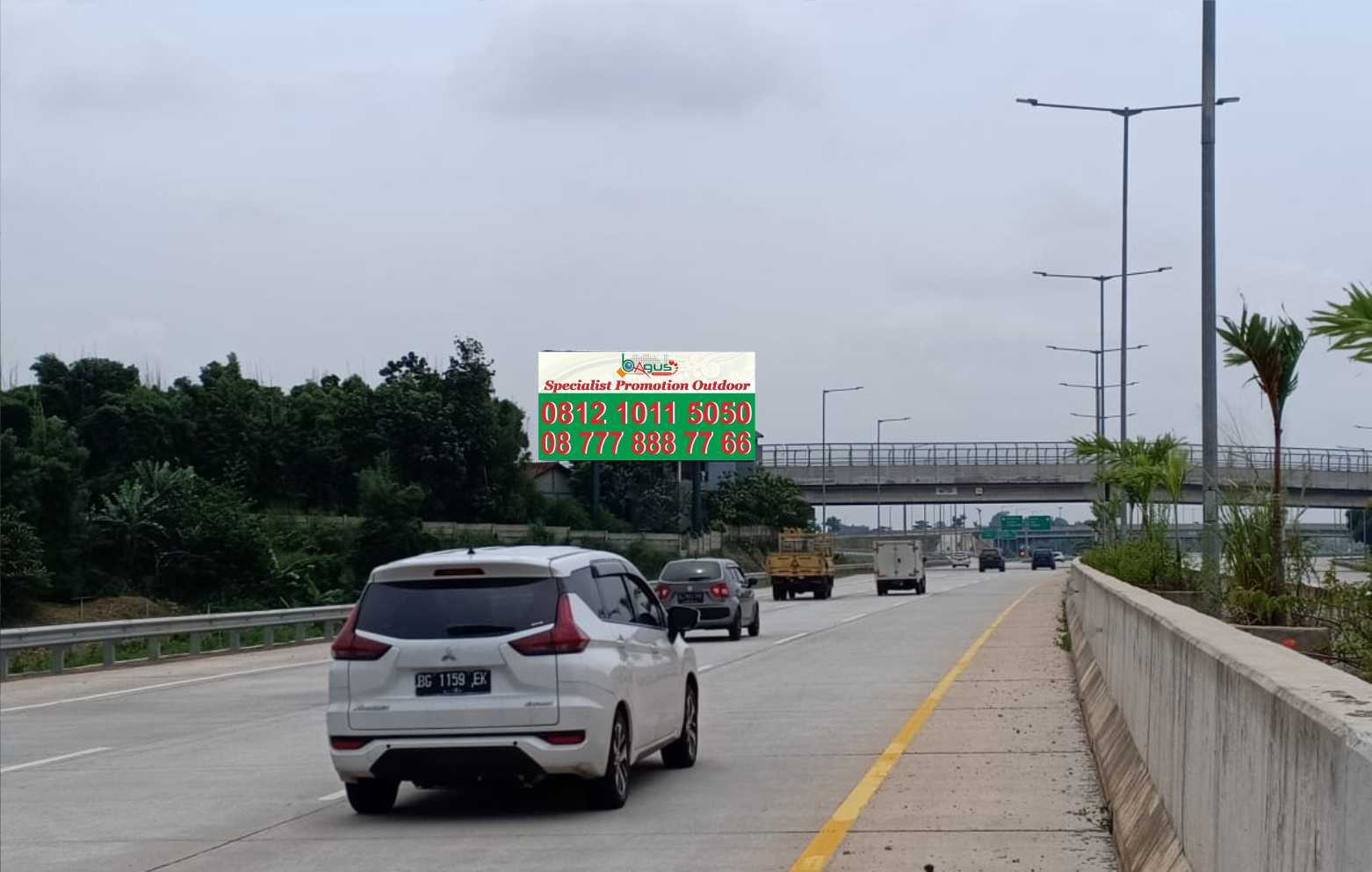 Jl. Tol Kunciran Serpong. KM 45+800. Tol Parigi
